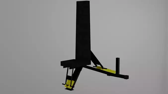 90 gym  fitness workout bench lowpoly 3d 