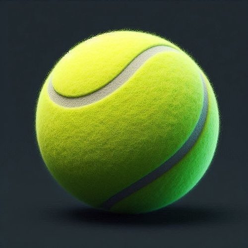 Tennis Ball with texture 3D print model
