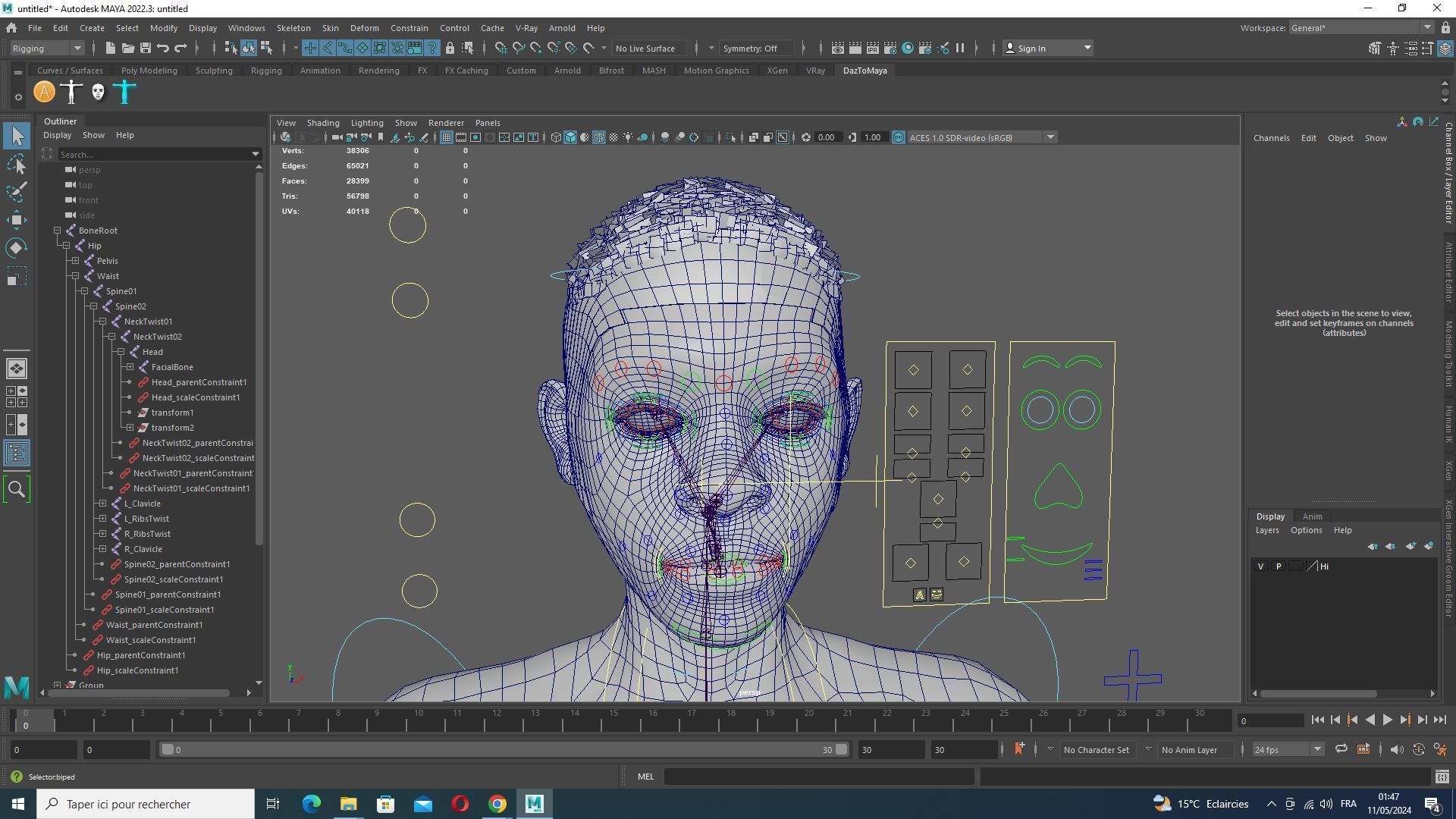 African Boy with Repairman cloth Low-poly 3D model_33