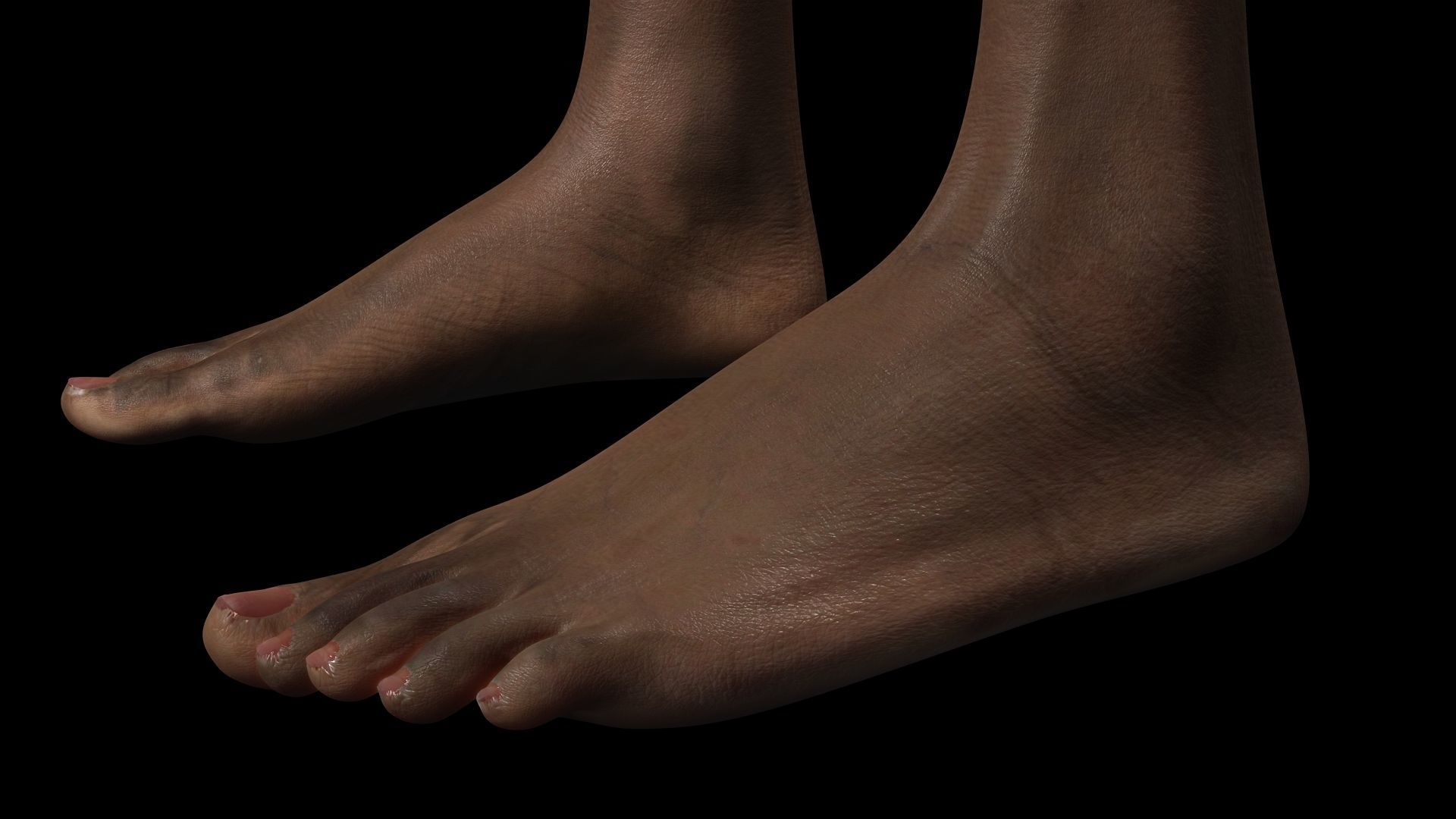 African Boy with Repairman cloth Low-poly 3D model_19