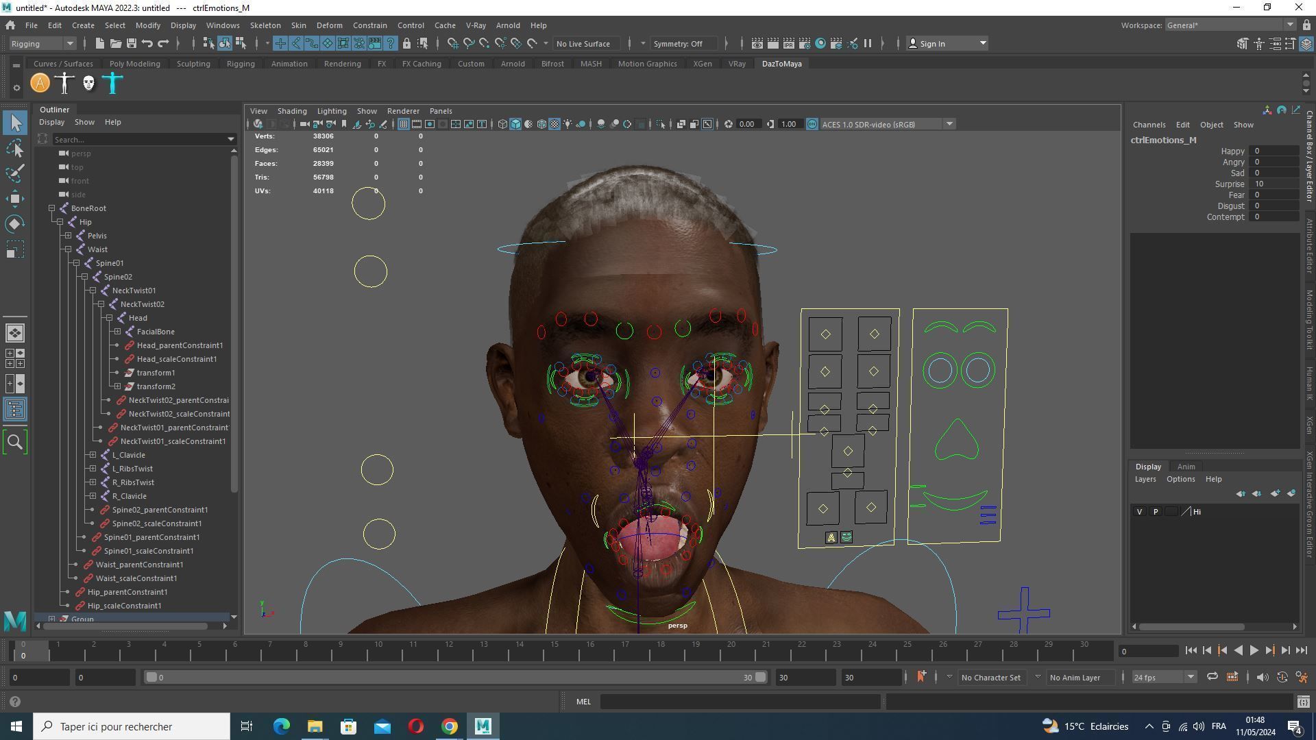 African Boy with Repairman cloth Low-poly 3D model_34