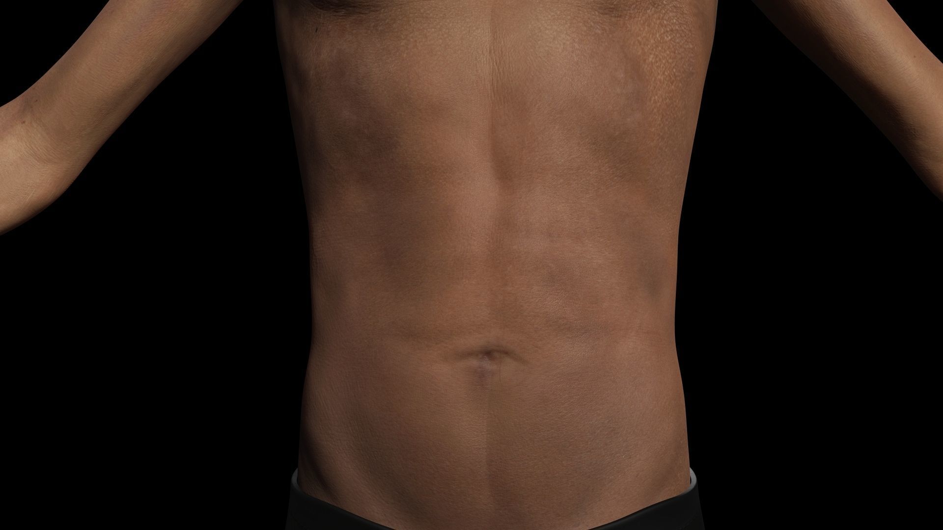 African Boy with Repairman cloth Low-poly 3D model_15