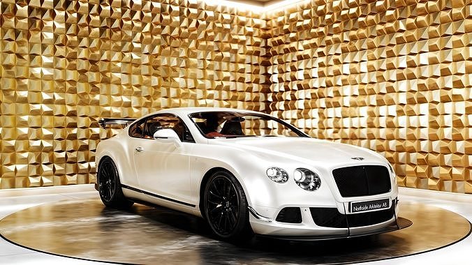 Bentley Continental GT 2017 Low-poly 3D model