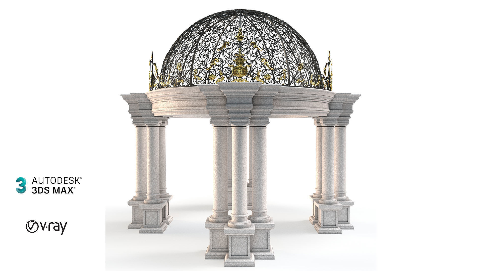 Pavilion 3D model_2