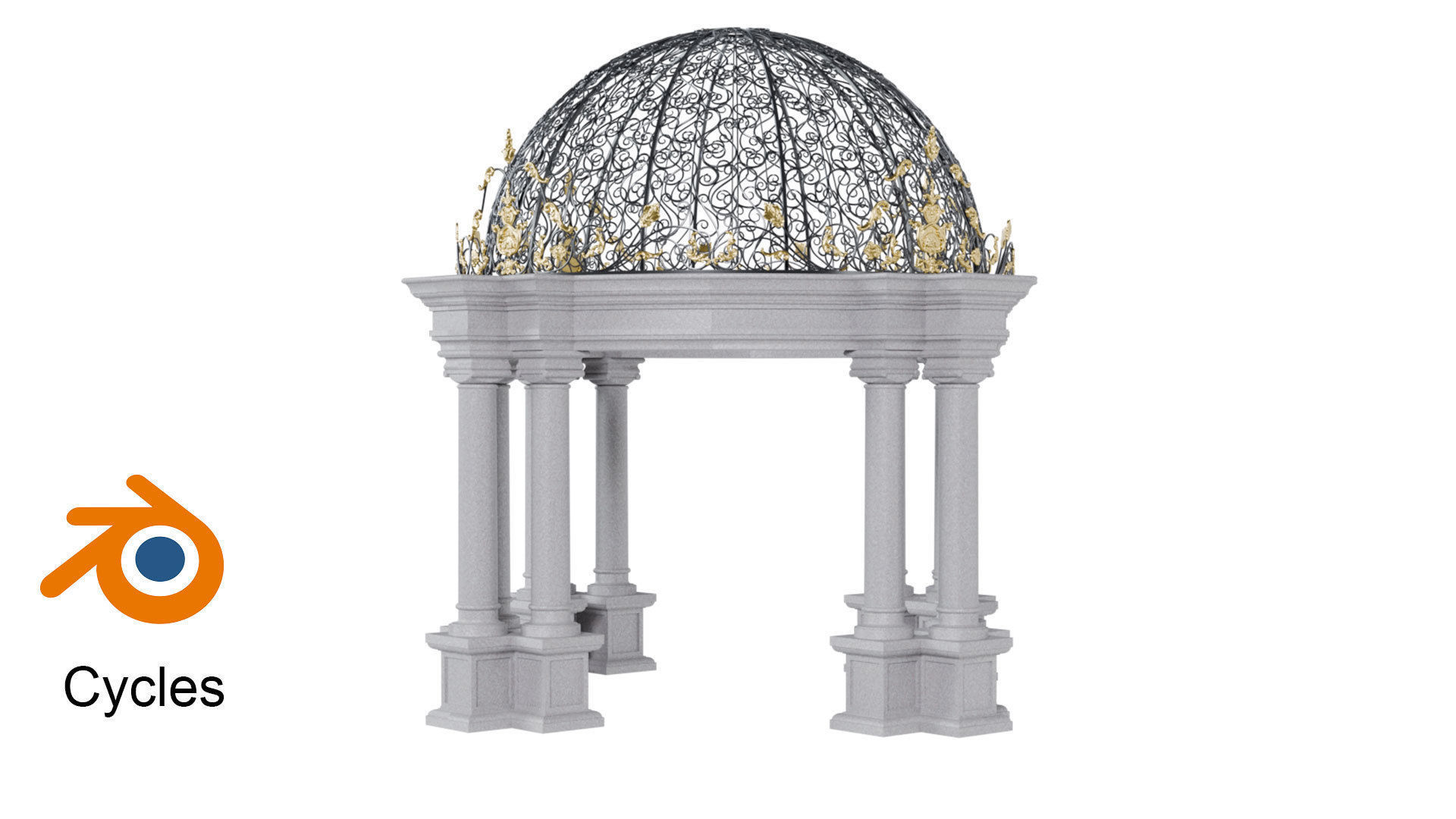 Pavilion 3D model_5
