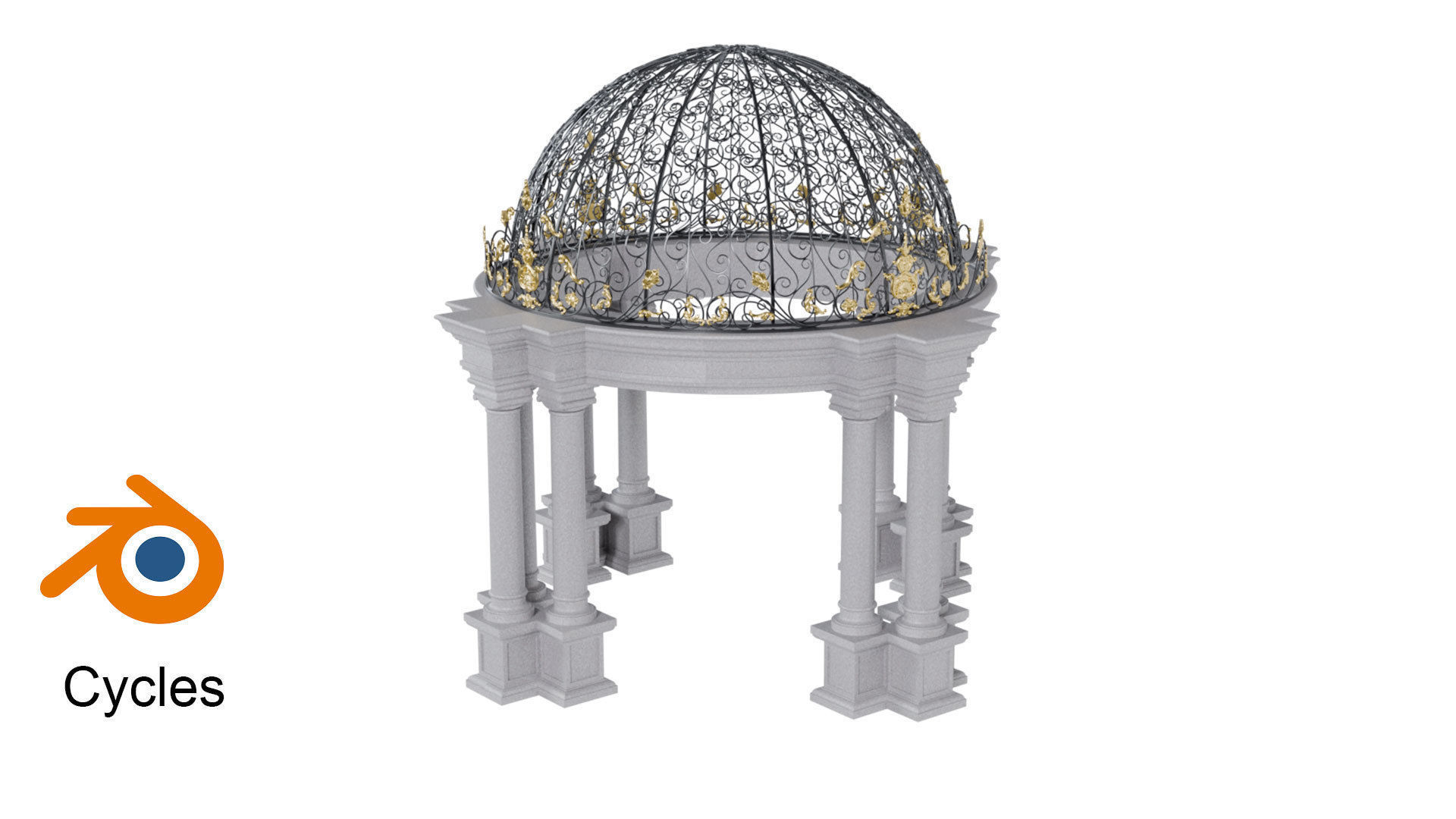 Pavilion 3D model_3