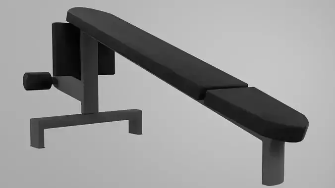 20 gym fitness workout bench 3d blender lowpoly