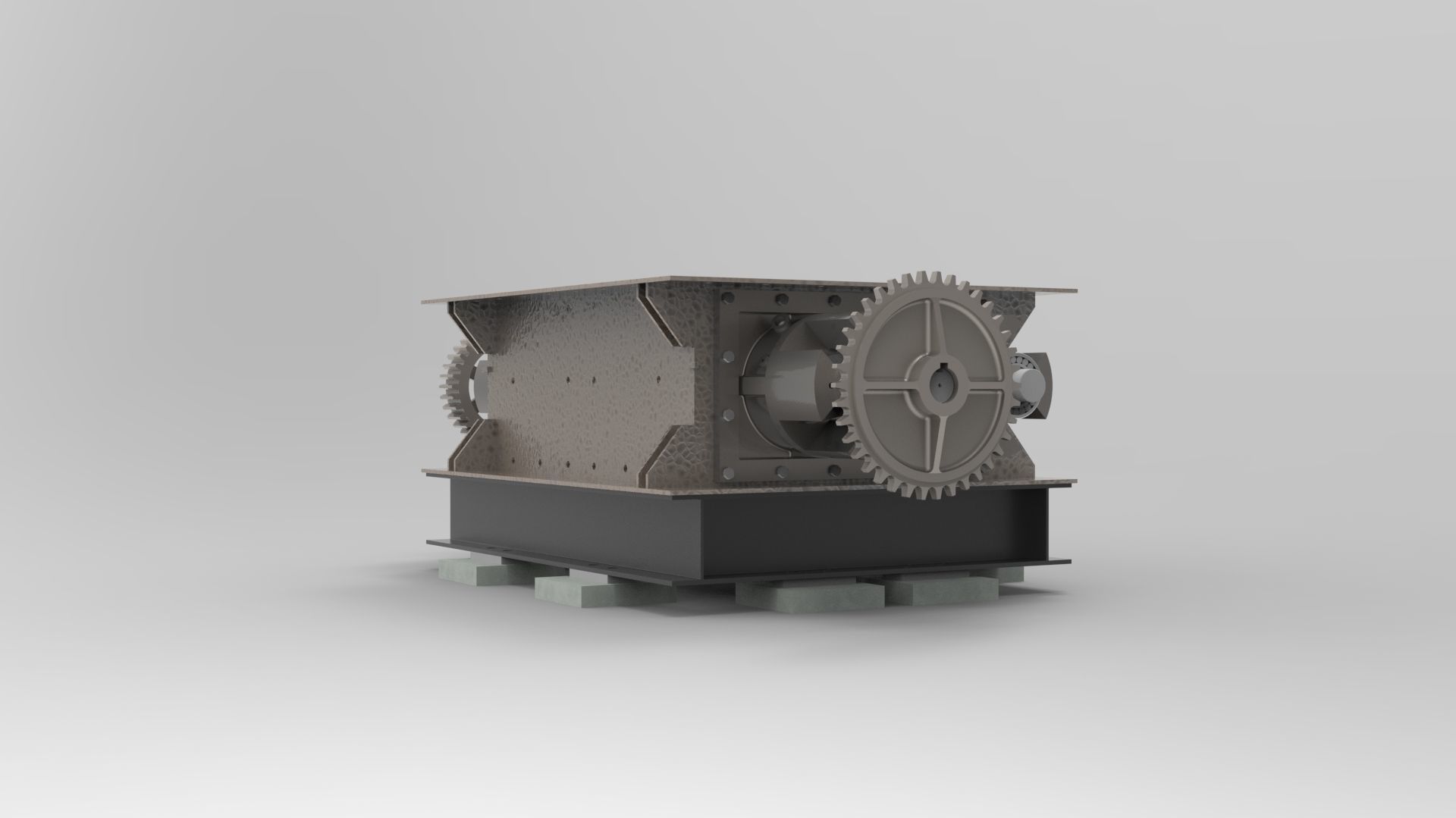 Stone crusher-CLINKER GRINDER ASSLY 3D print model_25