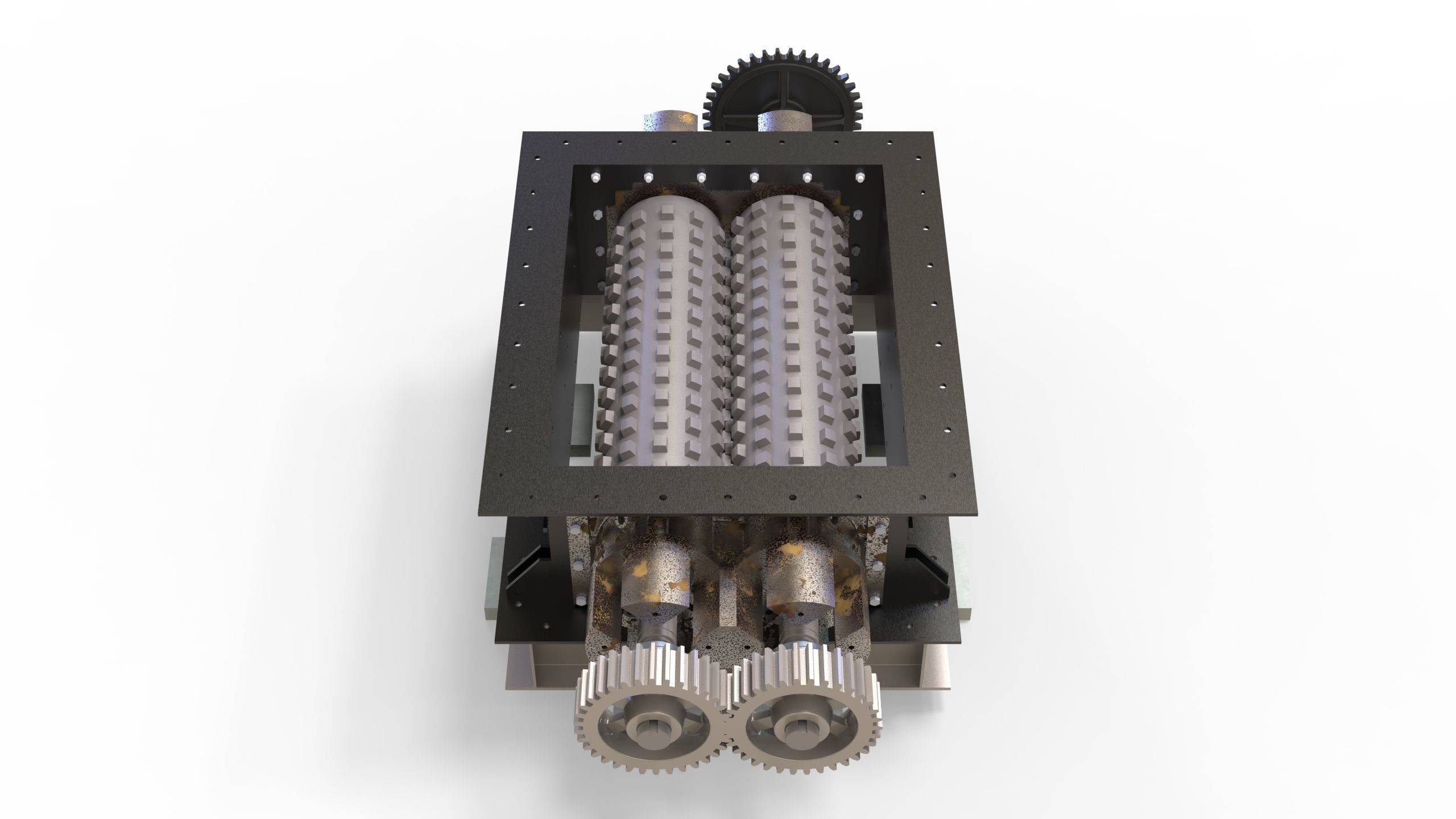 Stone crusher-CLINKER GRINDER ASSLY 3D print model_13