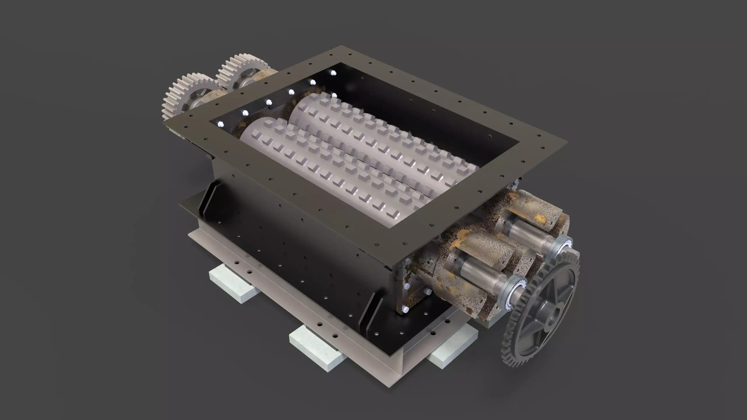 Stone crusher-CLINKER GRINDER ASSLY 3D print model_0