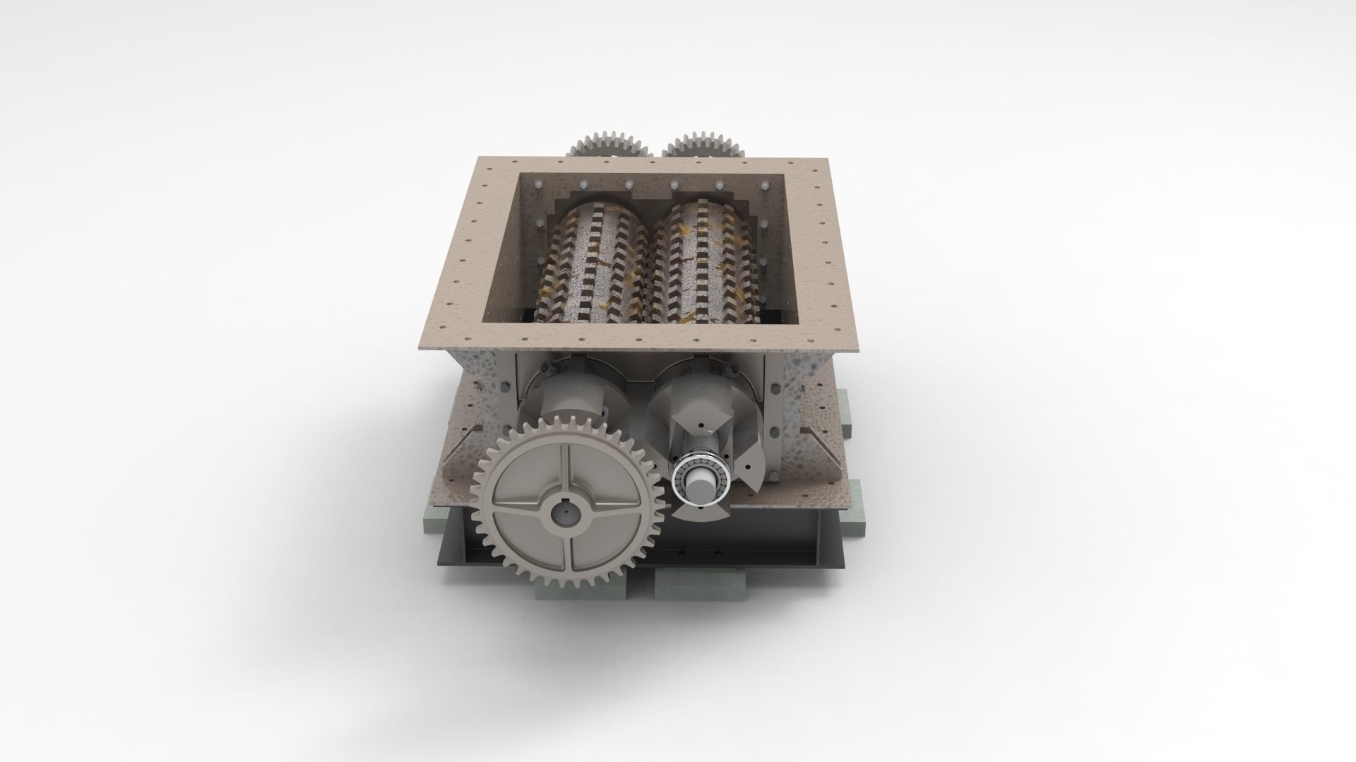 Stone crusher-CLINKER GRINDER ASSLY 3D print model_21