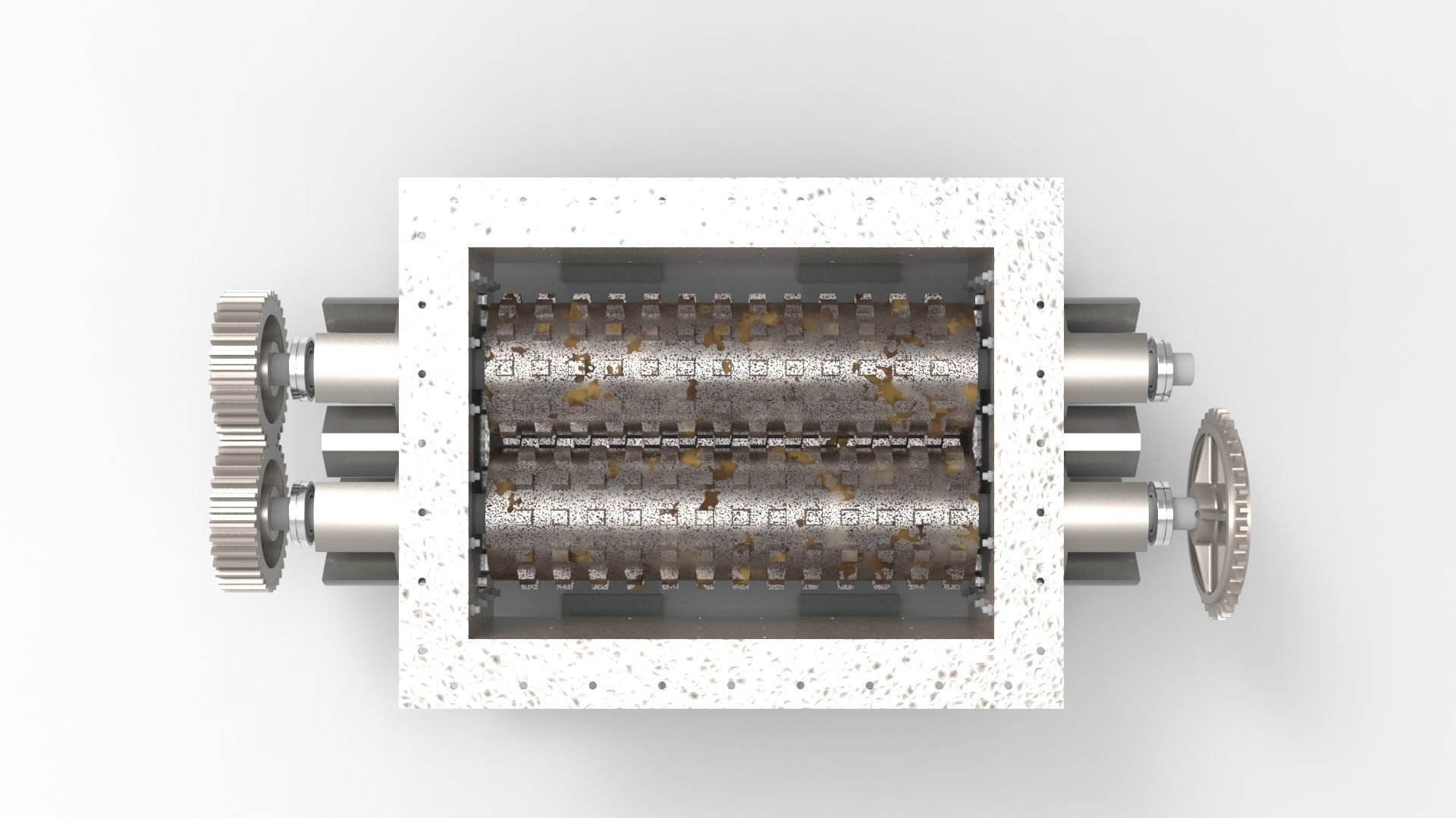 Stone crusher-CLINKER GRINDER ASSLY 3D print model_23