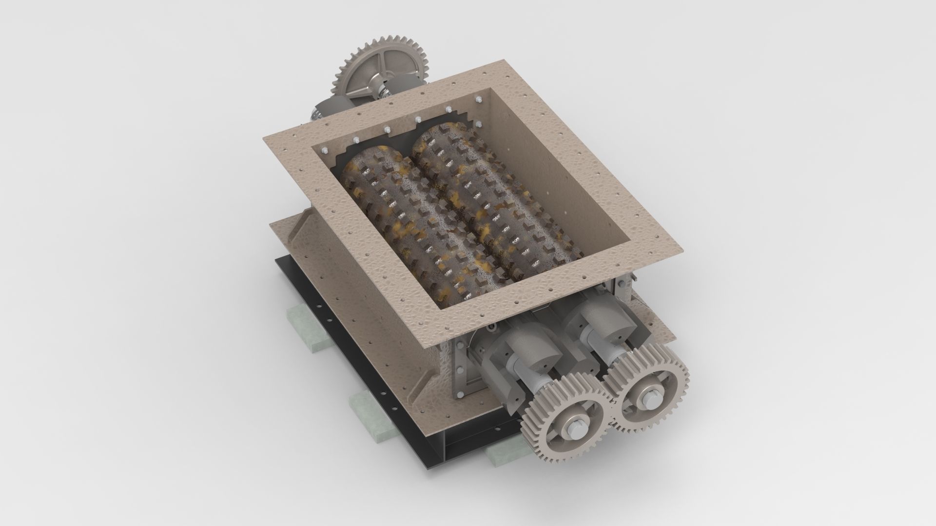 Stone crusher-CLINKER GRINDER ASSLY 3D print model_26