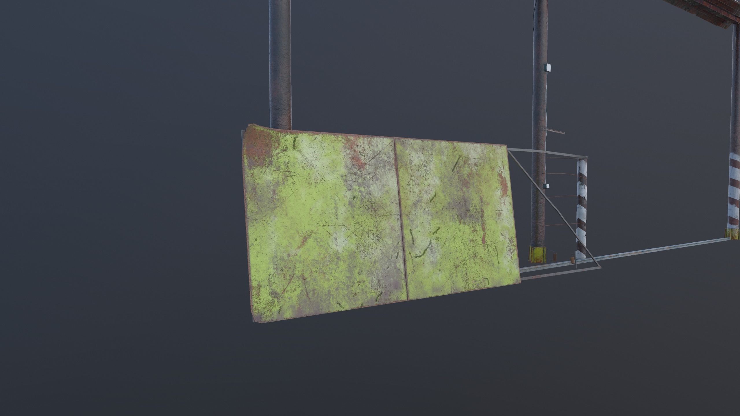 Arch on factory Low-poly 3D model_5