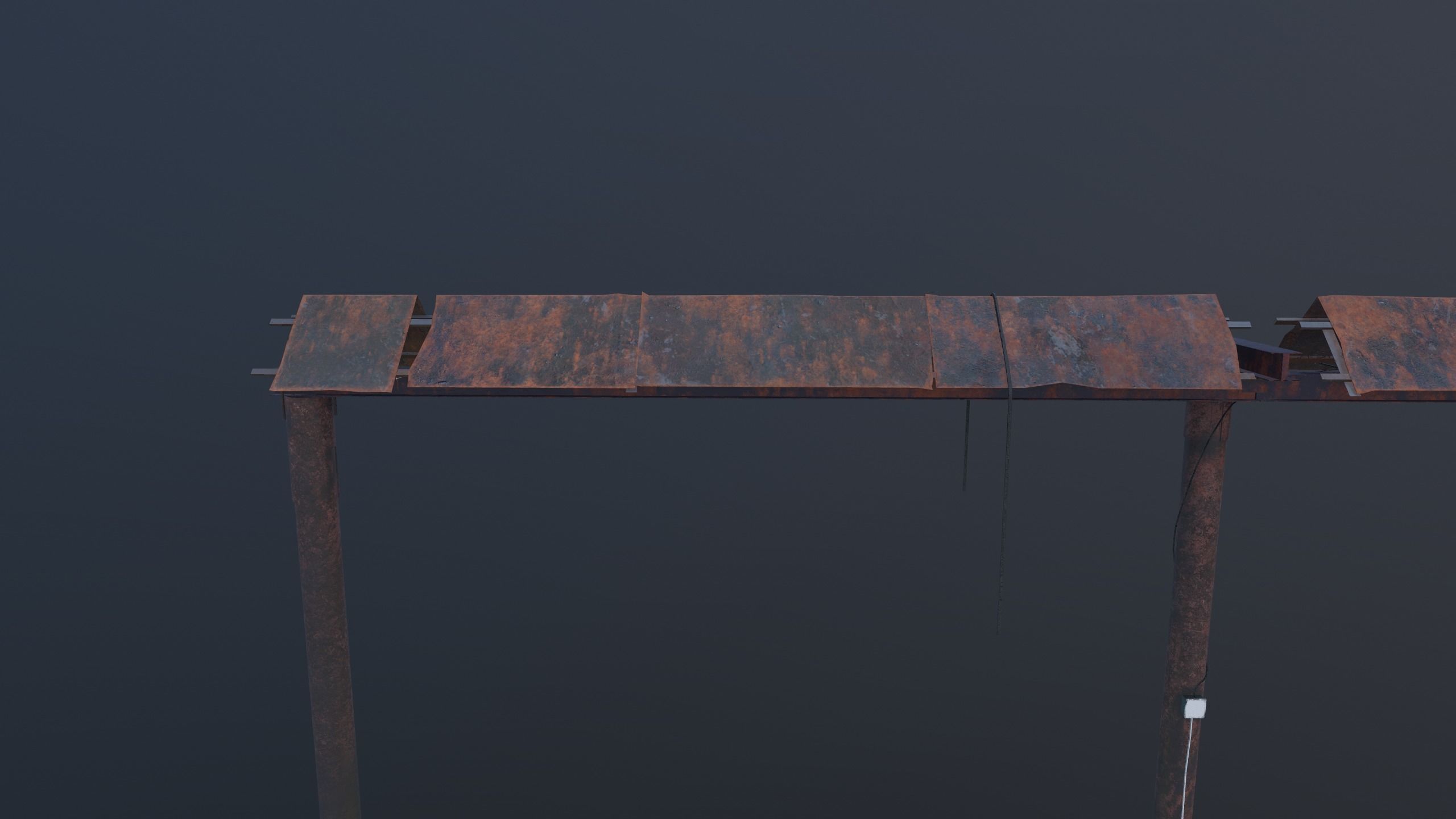 Arch on factory Low-poly 3D model_9