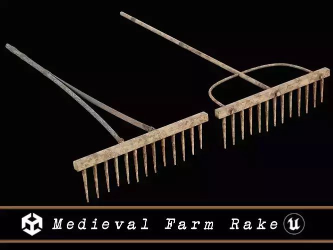 Medieval Farm Rakes Set