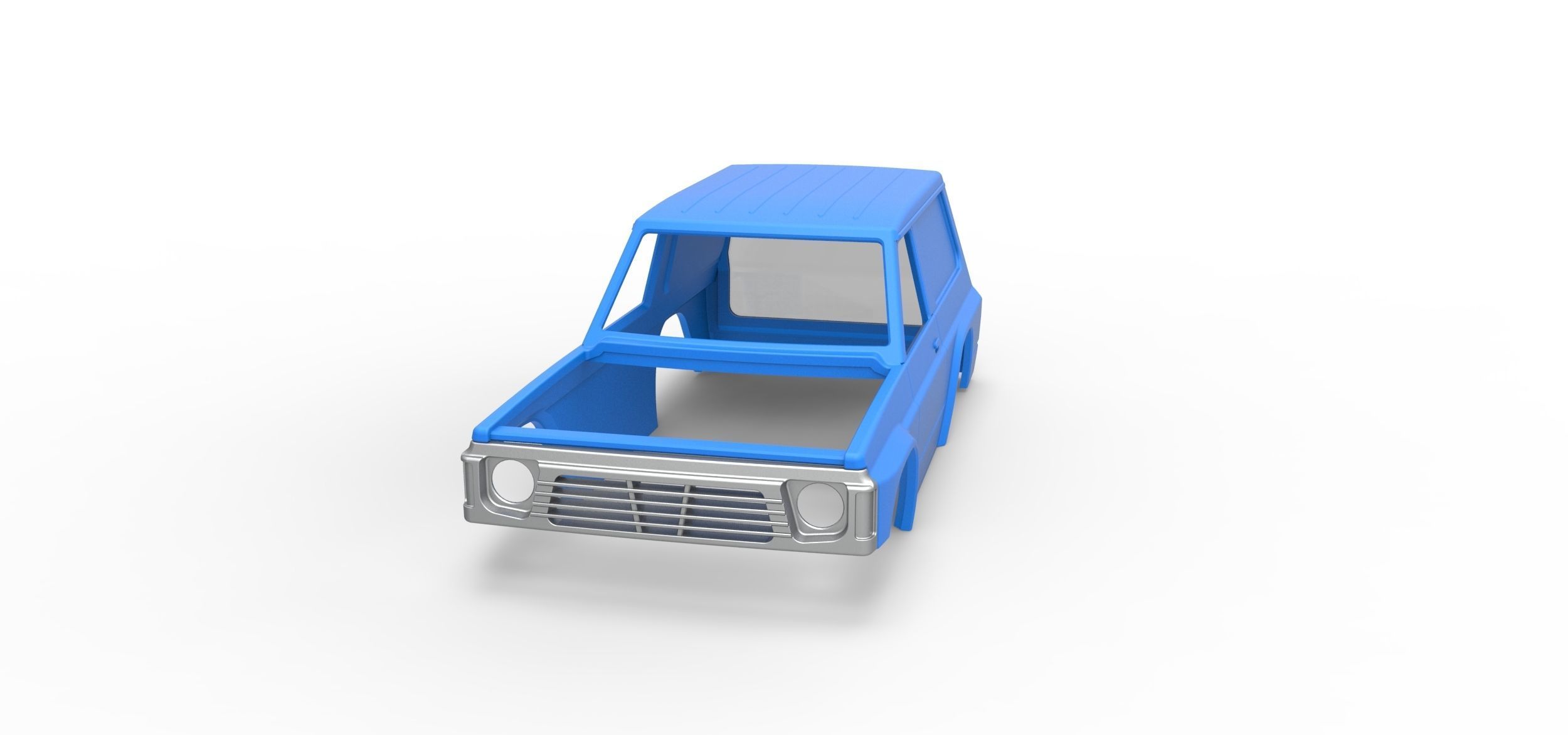 Shell of Uphill Sand Racing Dragster V2 Scale 1 to 25 3D print model_4