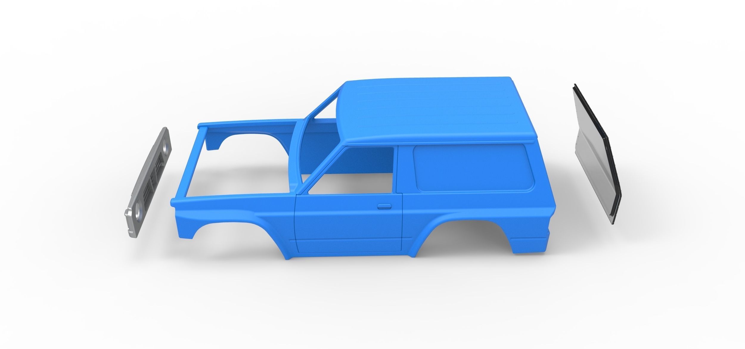 Shell of Uphill Sand Racing Dragster V2 Scale 1 to 25 3D print model_18