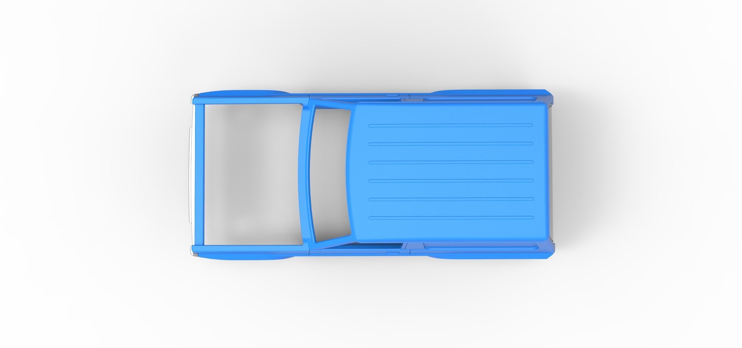 Shell of Uphill Sand Racing Dragster V2 Scale 1 to 25 3D print model_9