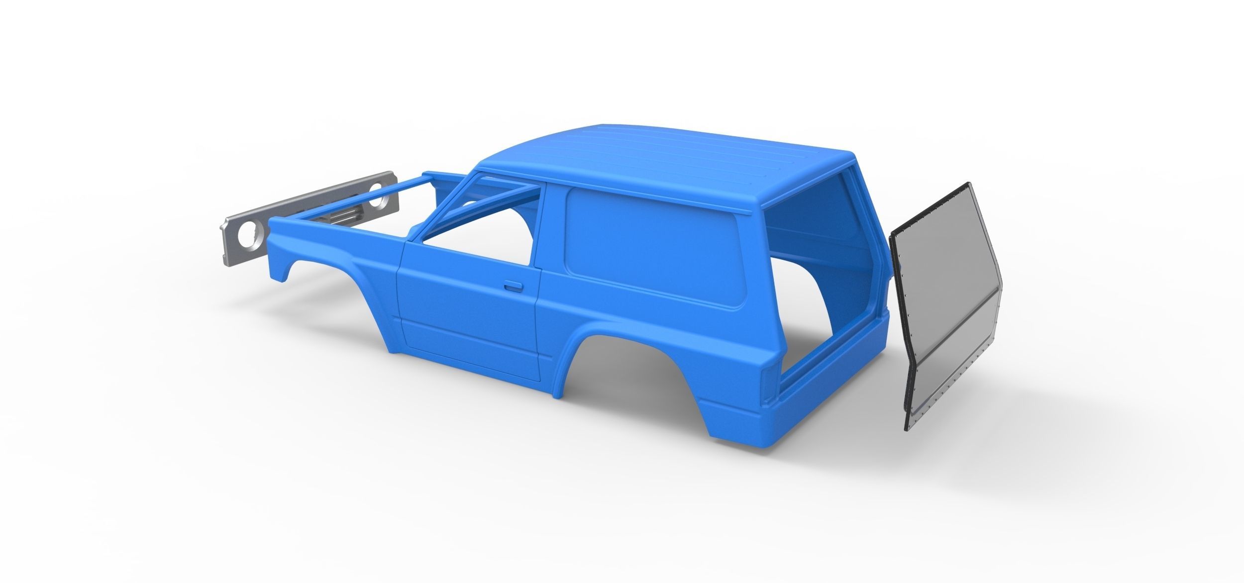 Shell of Uphill Sand Racing Dragster V2 Scale 1 to 25 3D print model_19