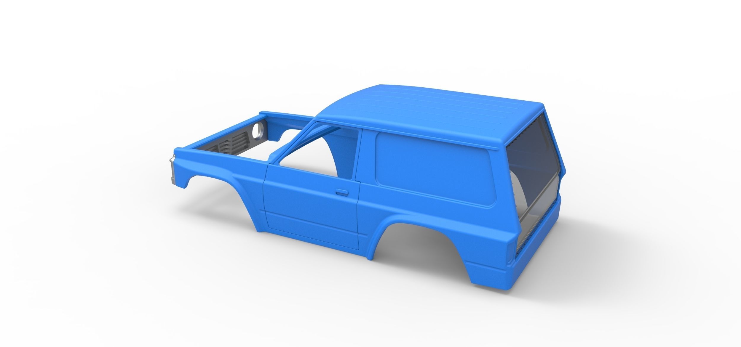 Shell of Uphill Sand Racing Dragster V2 Scale 1 to 25 3D print model_10