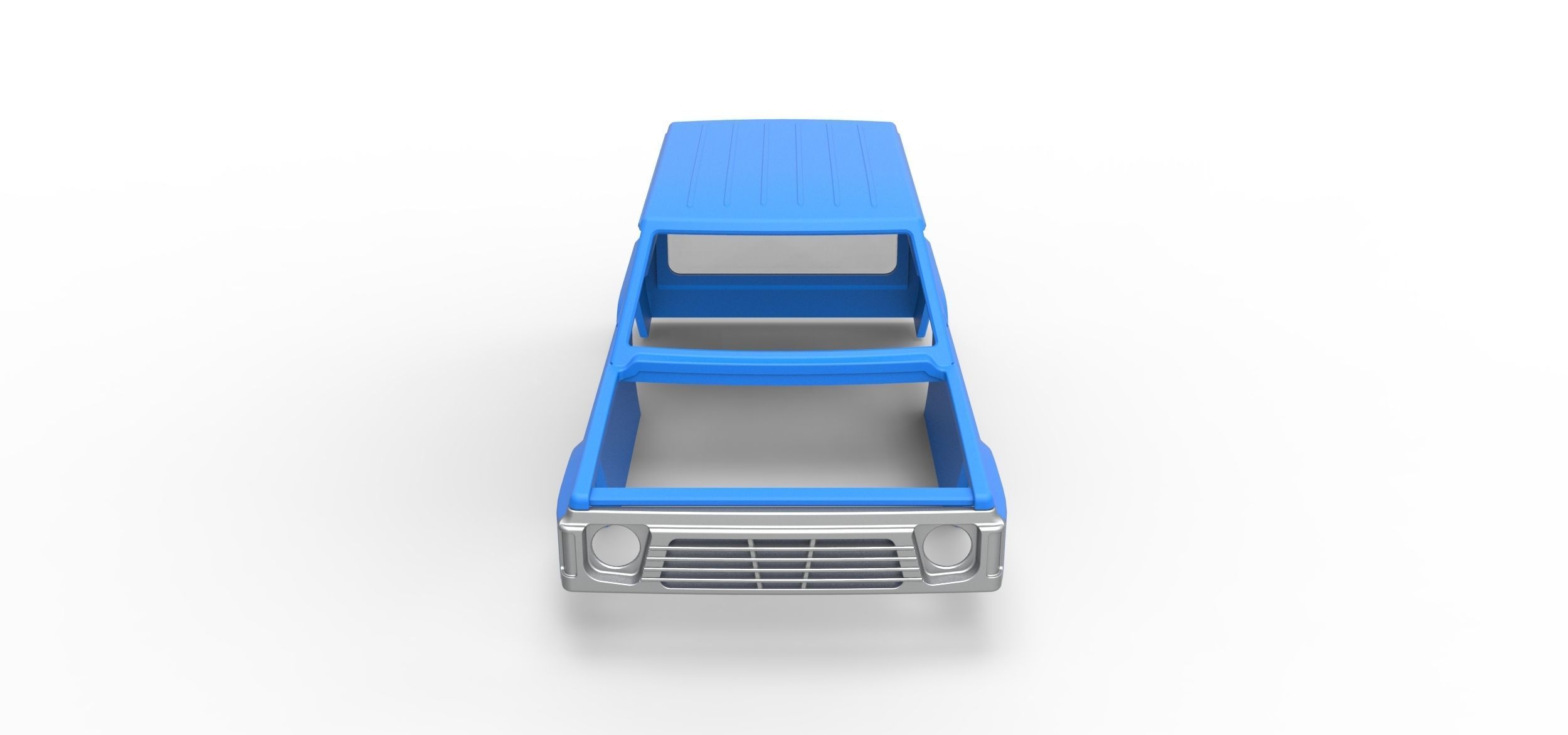 Shell of Uphill Sand Racing Dragster V2 Scale 1 to 25 3D print model_6