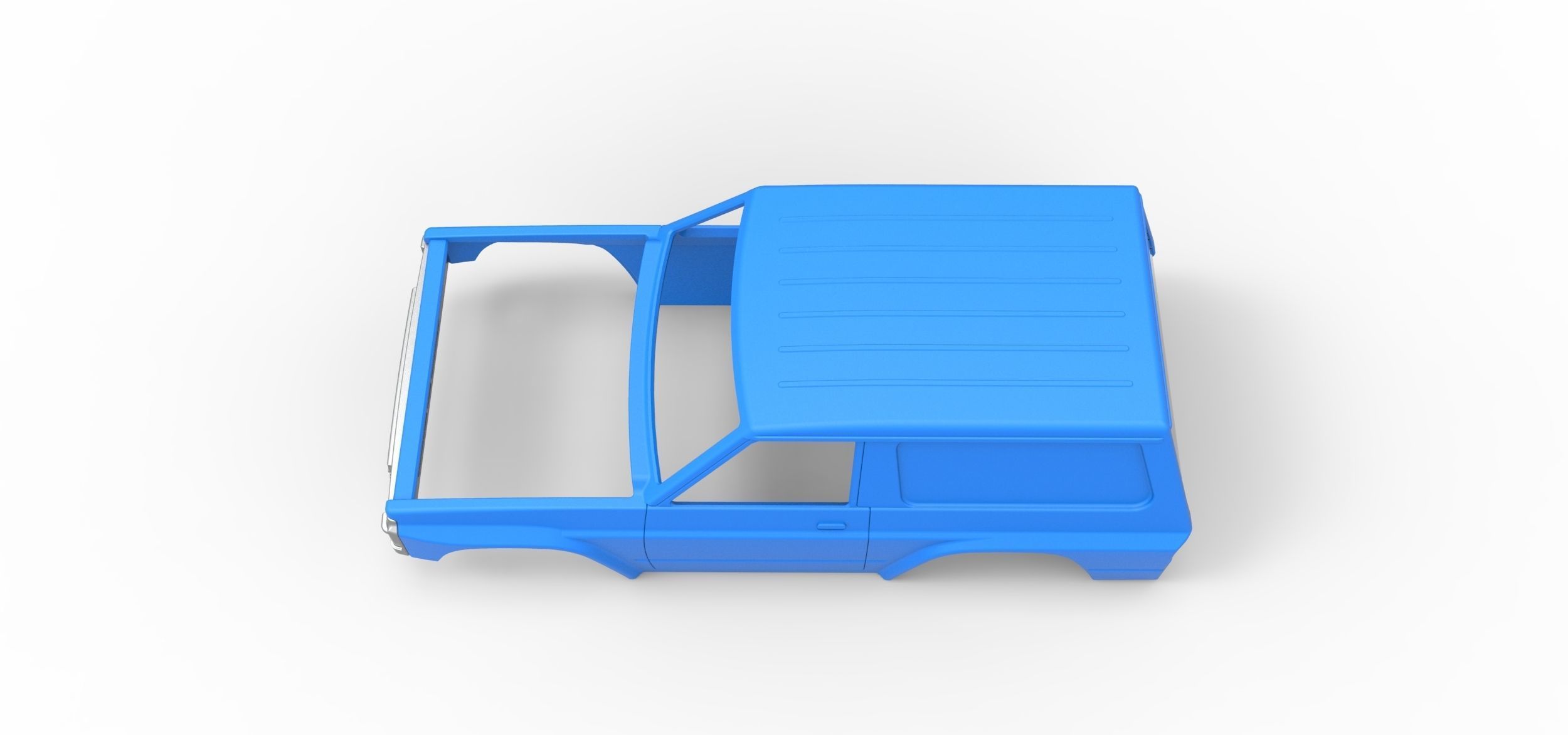 Shell of Uphill Sand Racing Dragster V2 Scale 1 to 25 3D print model_8