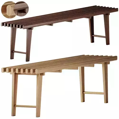 Exteta Elba Wood Bench