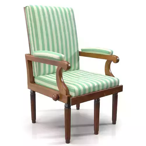 19th Century English Campaign Chair  PBR