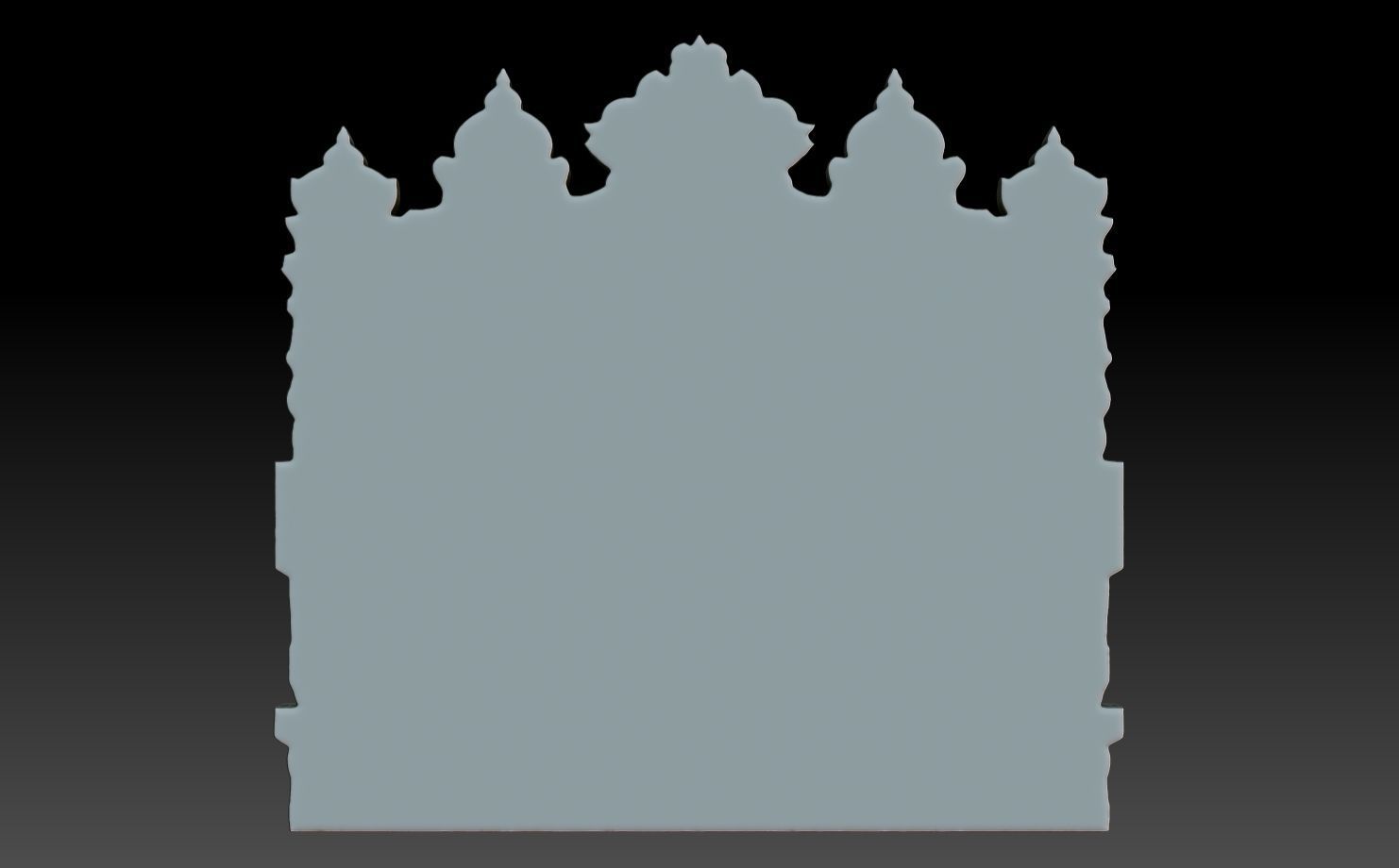 Indian Temple Wall basrelief 13 240614 3D print model_5