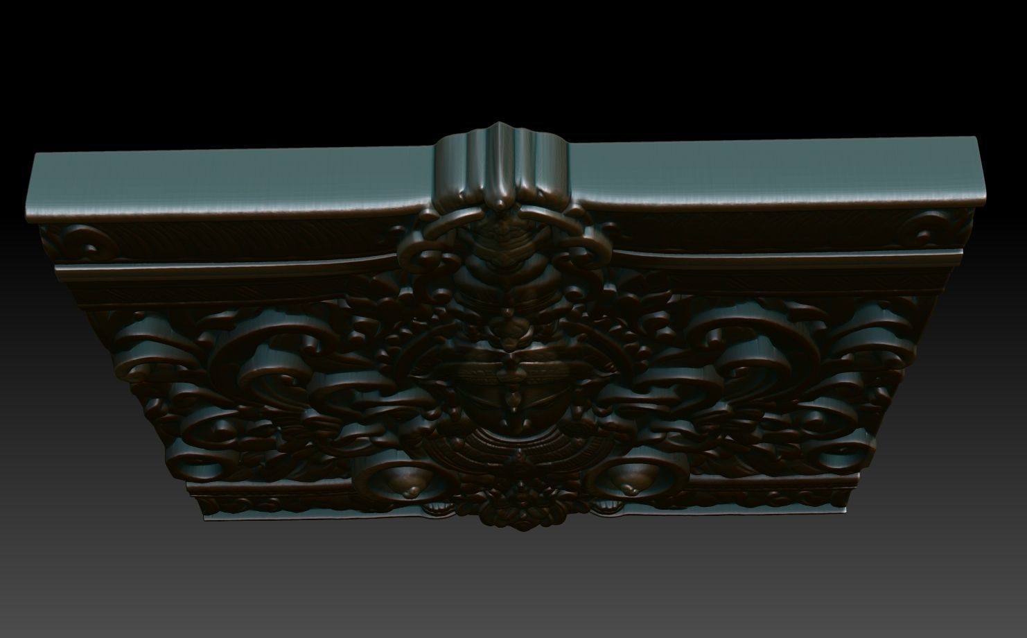 Indian Temple Wall basrelief 11 240614 3D print model_3