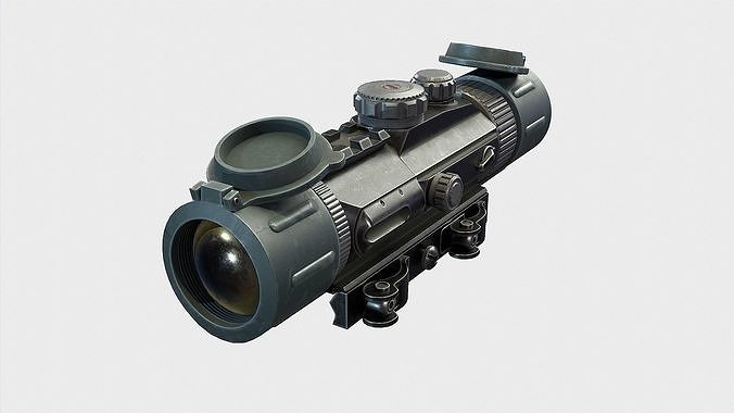 Optical Scope 106 Low-poly 3D model