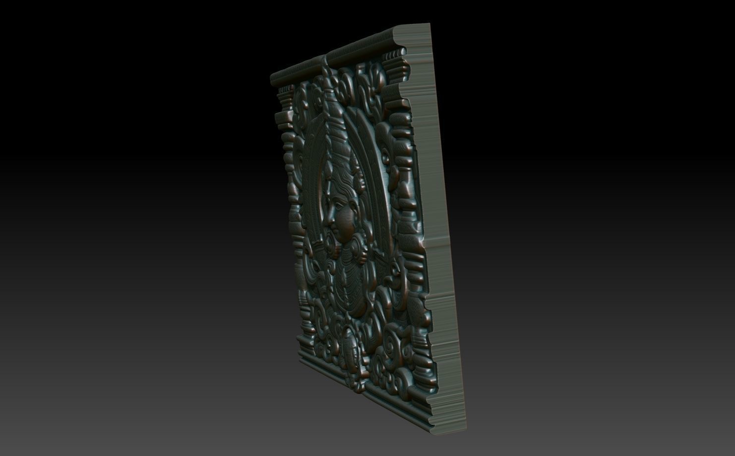 Indian Temple Wall basrelief 10 240614 3D print model_1