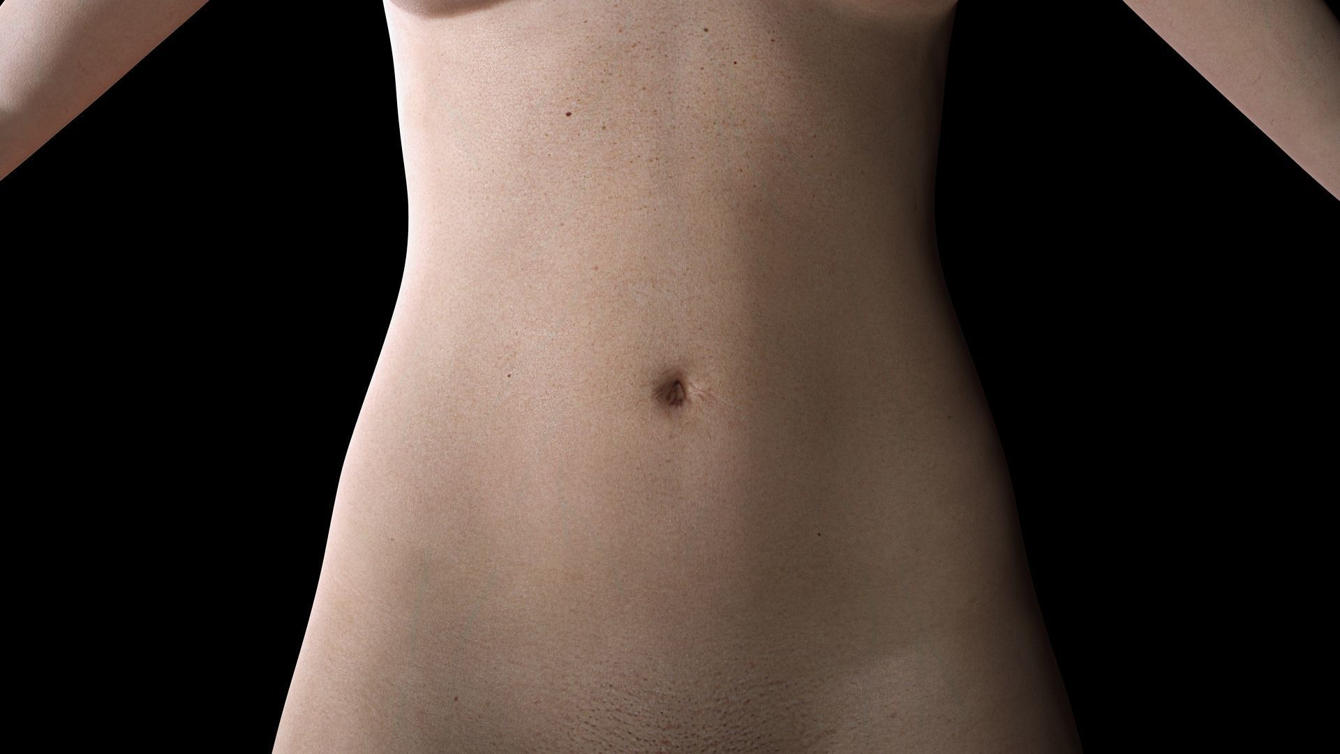 Sabrina- Realistic Woman with Repairman cloth Low-poly 3D model_12