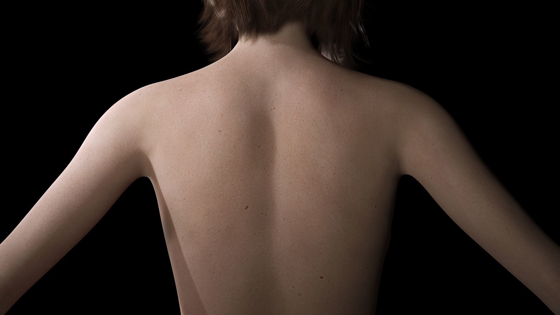 Sabrina- Realistic Woman with Repairman cloth Low-poly 3D model_13