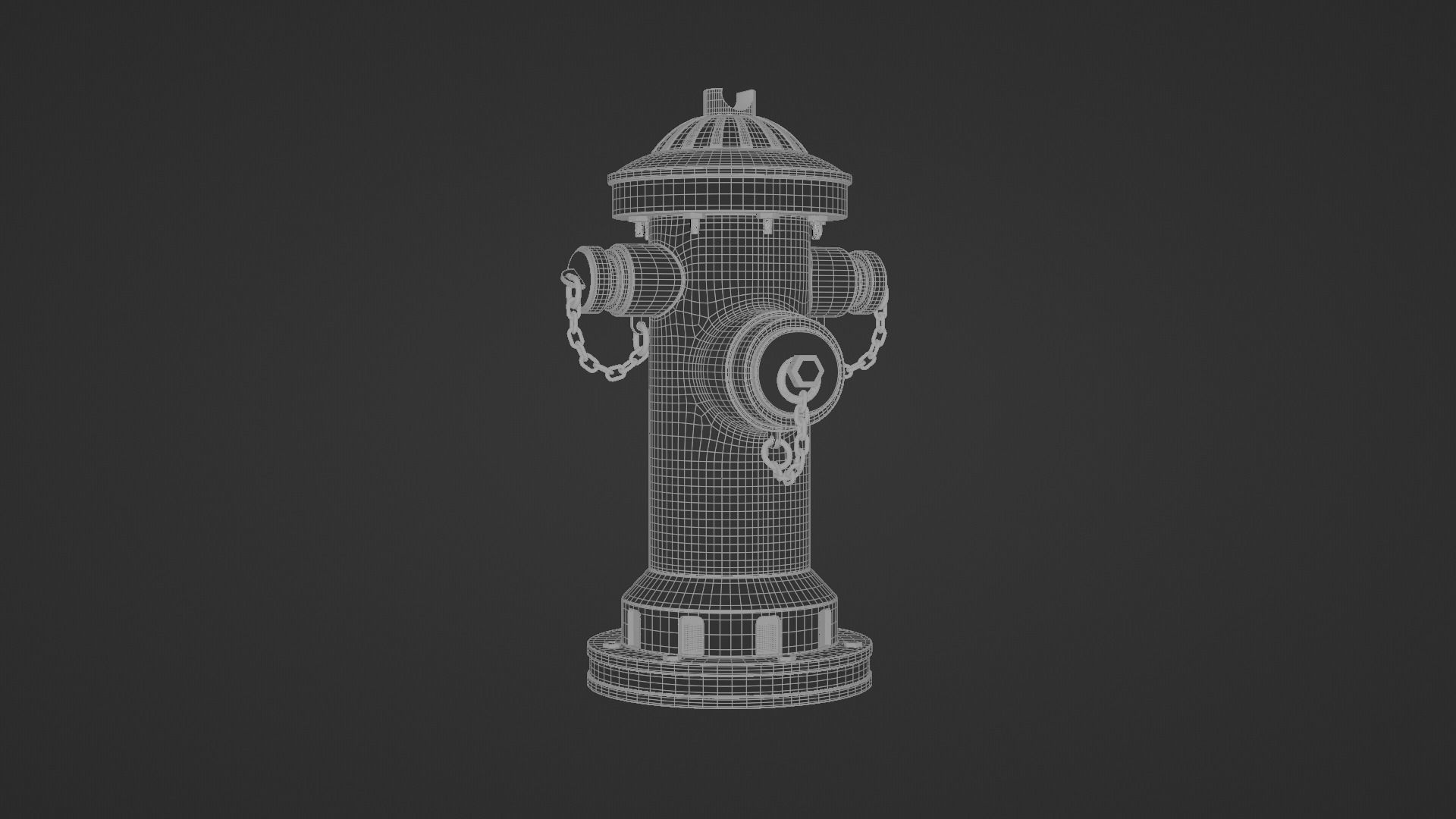 Realistic Fire Hydrant  3D model_4