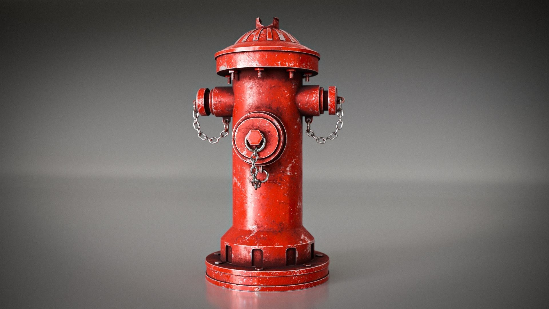 Realistic Fire Hydrant  3D model_3