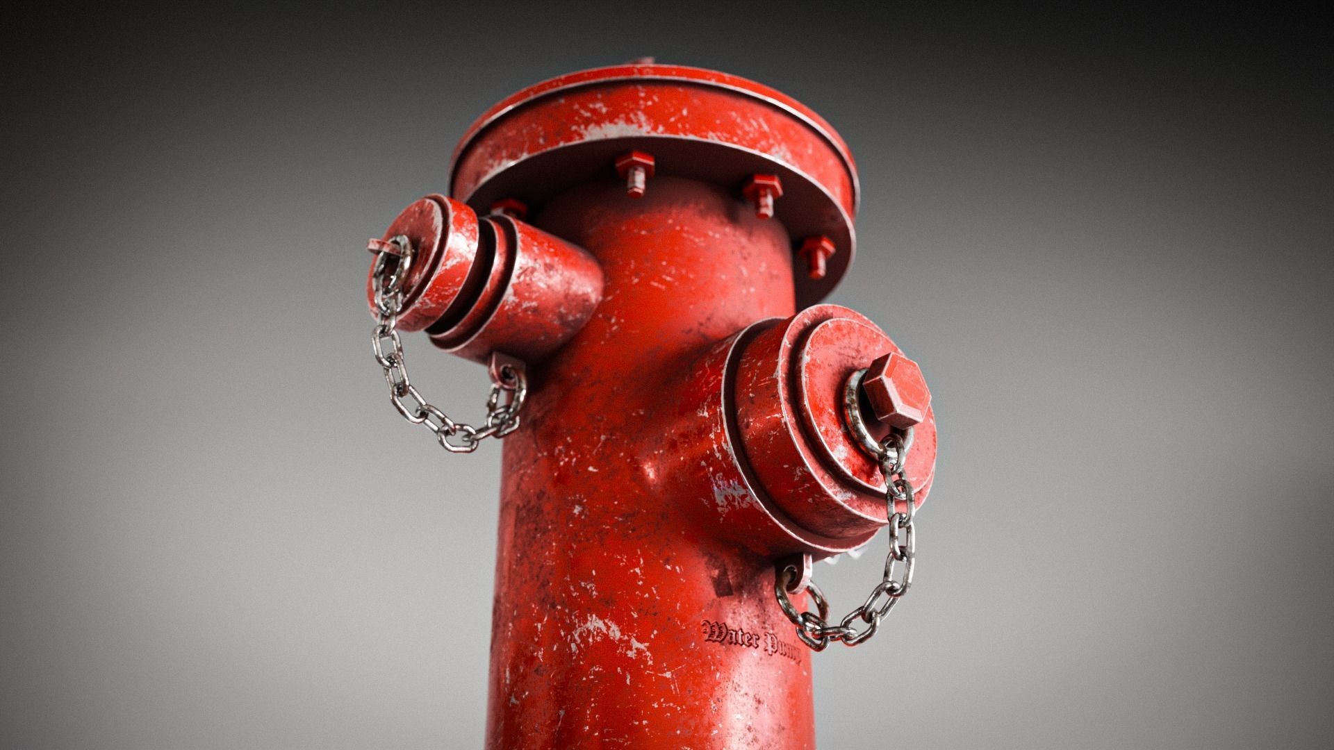 Realistic Fire Hydrant  3D model_1