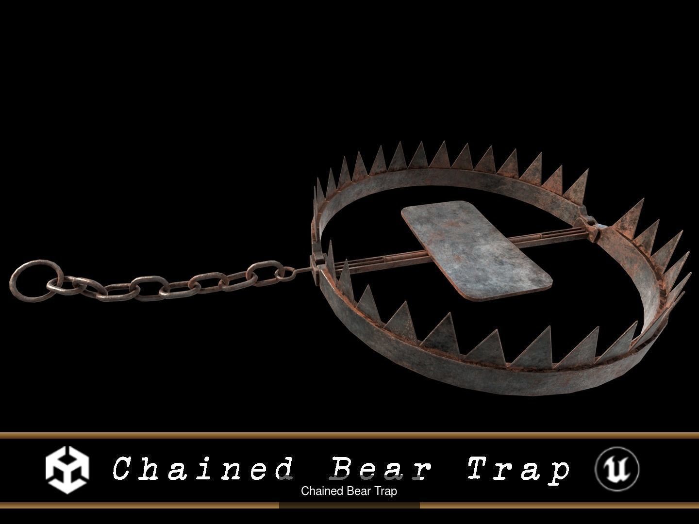 Bear Trap Pack 3D Model Collection_6