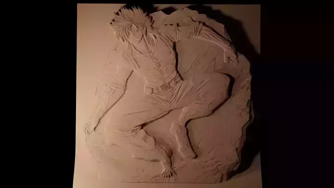 Yusuke Urameshi CNC 3d Print High Relief Sand Casting