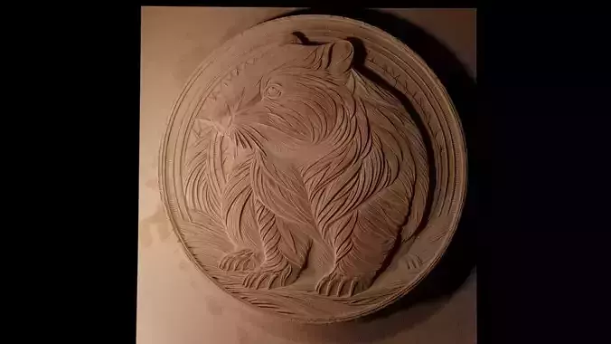 Wombat CNC 3d Print High Relief Sand Casting