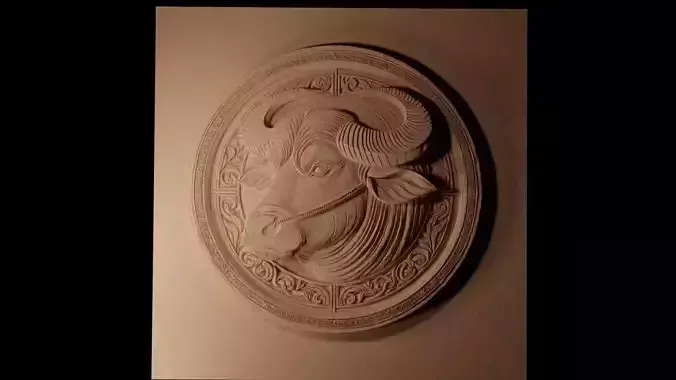 Water Buffalo CNC 3d Print High Relief Sand Casting