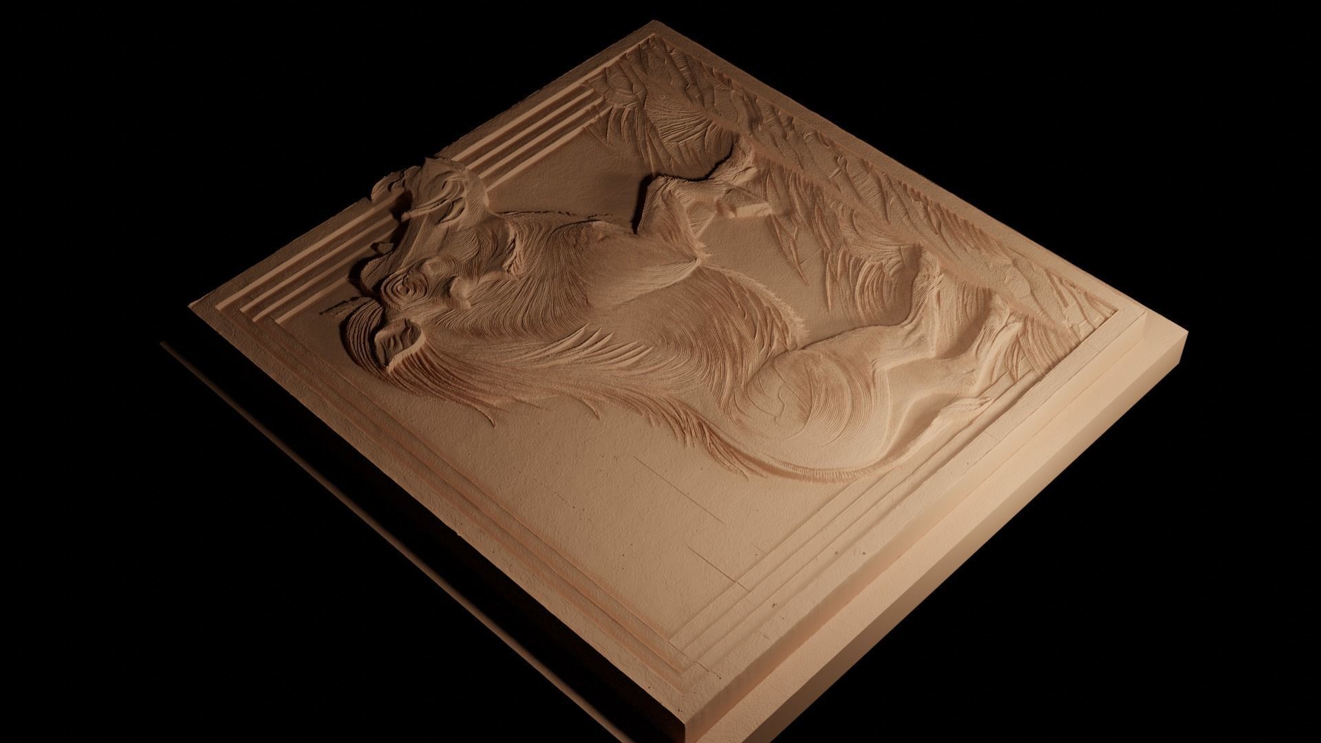 Warthog CNC 3d Print High Relief Sand Casting 3D print model_4