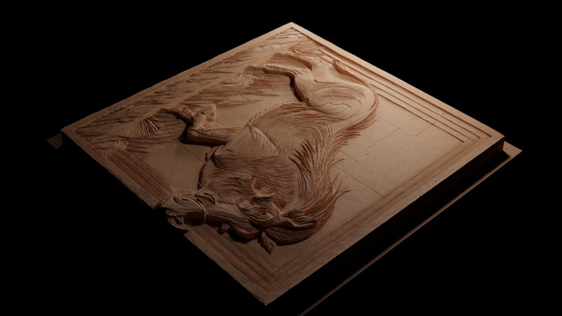 Warthog CNC 3d Print High Relief Sand Casting 3D print model_3