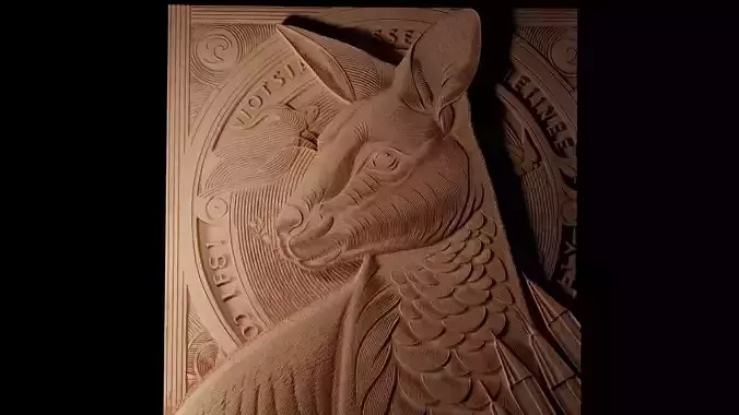 Wallaby CNC 3d Print High Relief Sand Casting