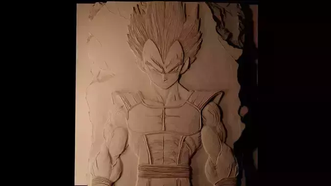 Vegeta CNC 3d Print High Relief Sand Casting