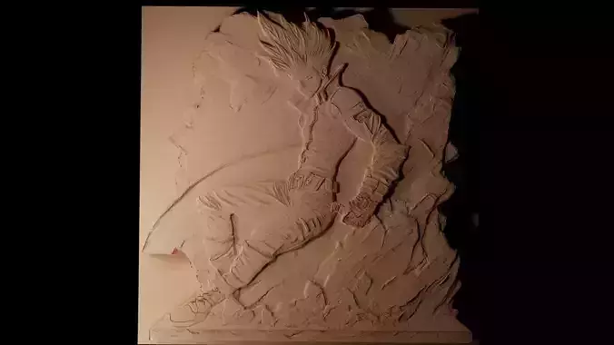 Vash the Stampede CNC 3d Print High Relief Sand Casting