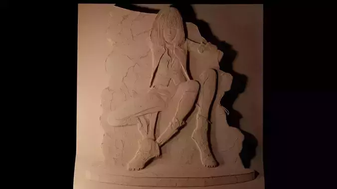 Touka Kirishima CNC 3d Print High Relief Sand Casting 3D print model