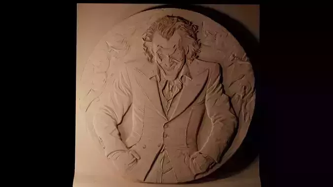The Joker CNC 3d Print High Relief Sand Casting