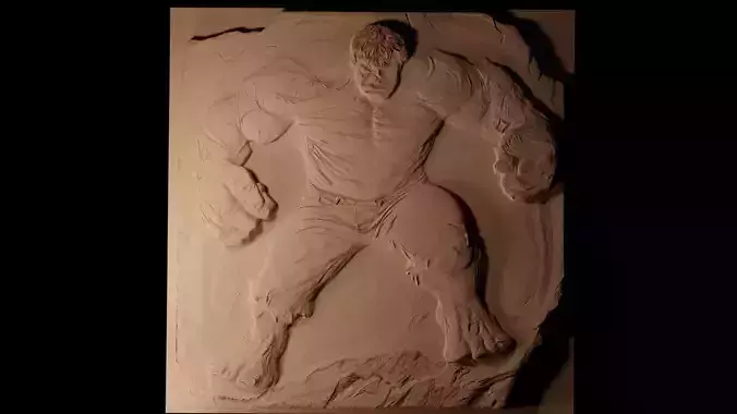 The Hulk CNC 3d Print High Relief Sand Casting
